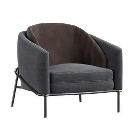 Fil noir armchair